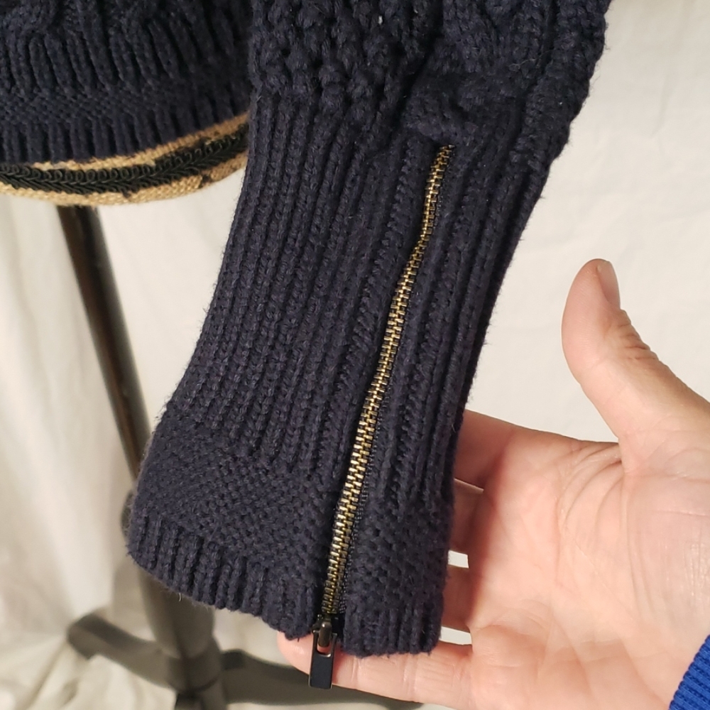 Banana Republic Women's Zipper Up Sweater Size Med - Picture 3 of 7